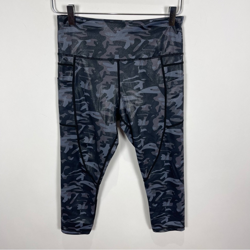 ZYIA Active black grey camo leggings